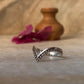 V Rawa /Chevron Boho Stackable 925 Sterling Silver Ring