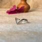 V Rawa /Chevron Boho Stackable 925 Sterling Silver Ring