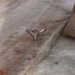 V Rawa /Chevron Boho Stackable 925 Sterling Silver Ring