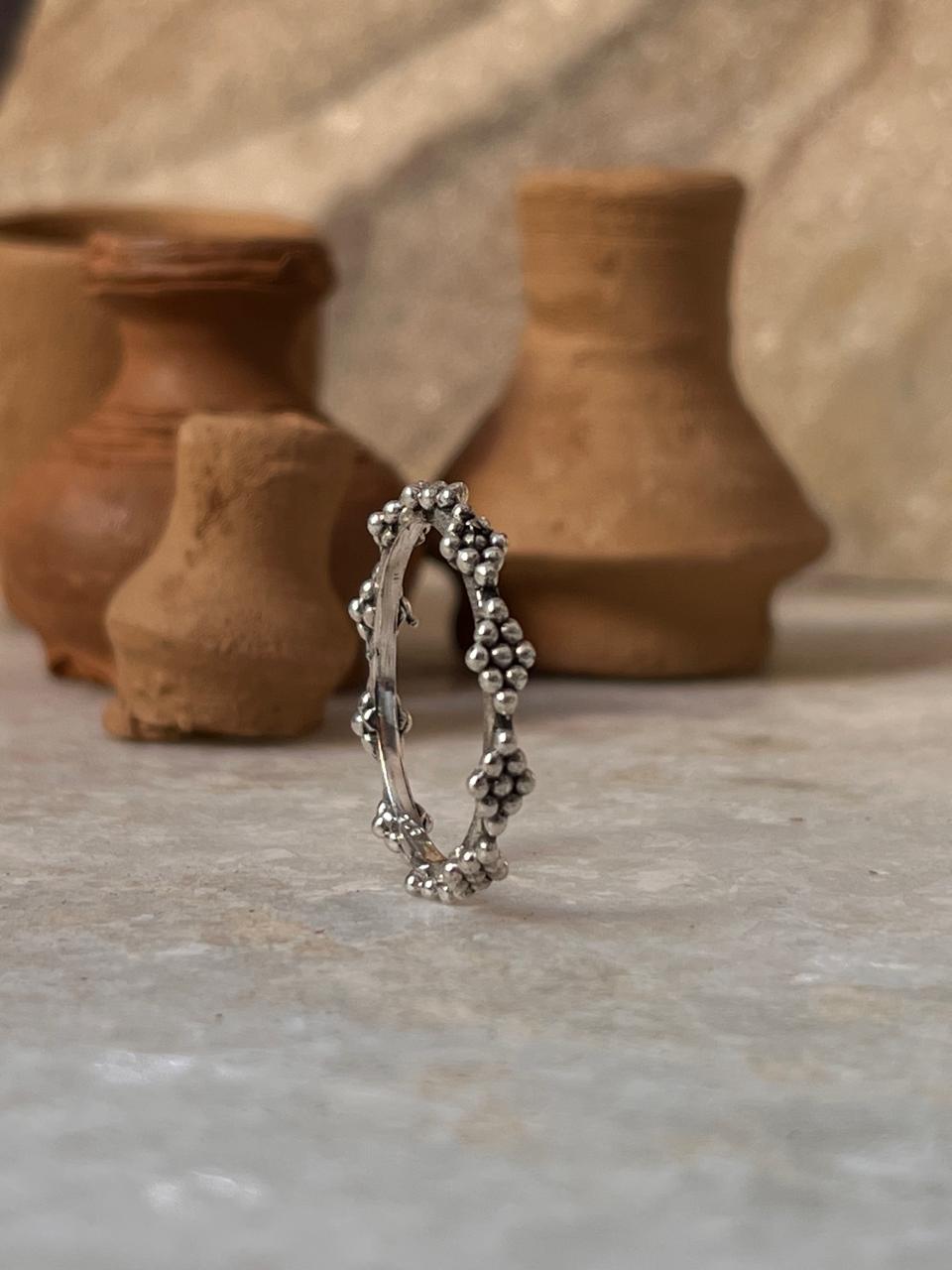 Raavy Tribal Stack 925 Sterling Silver Ring