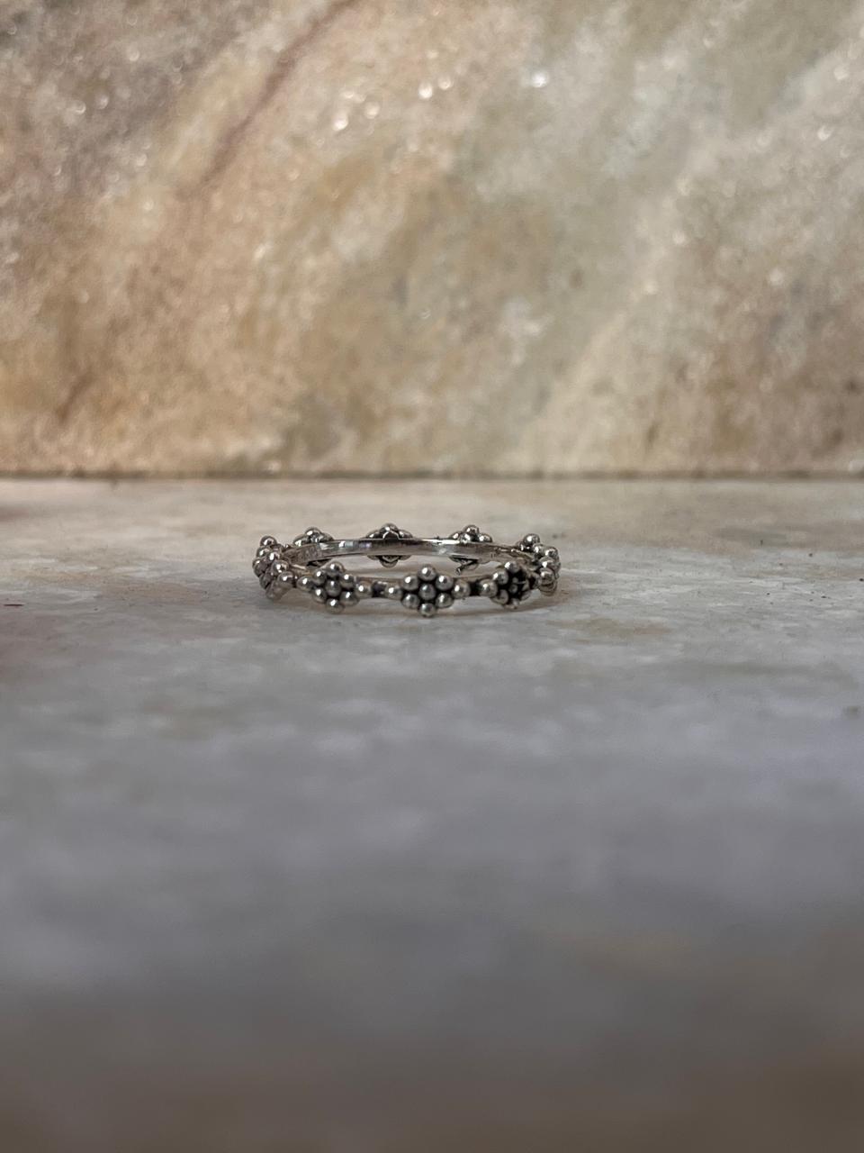 Raavy Tribal Stack 925 Sterling Silver Ring