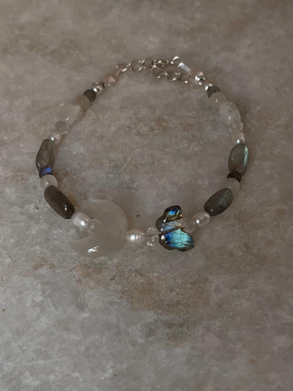 Mystic Wings Handcrafted Natural Silver Bracelet
