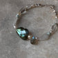 Stormy Labradorite SkyFall Handcrafted Natural 925 Sterling Silver Bracelet