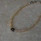 Natural Ethiopian Opal with Floral Charm Handcrafted 925 Sterling Silver Bracelet