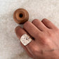 Hammered Chunky 925 Sterling Silver Ring