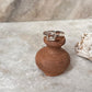 Clear Quartz /Sphatik Square Cut 925 Sterling Silver Ring