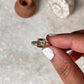 Citrine Square Cut Stone 925 Sterling Silver Ring