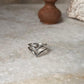 Double V Stackable 925 Sterling Silver Ring - Tarakaya Silver