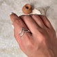Double V Stackable 925 Sterling Silver Ring - Tarakaya Silver