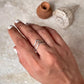 Double V Stackable 925 Sterling Silver Ring - Tarakaya Silver