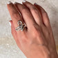 Polished sterling silver knot ring for women and men  