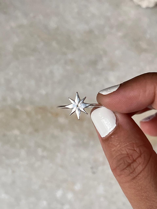 North Star Boho 925 Sterling Silver Ring