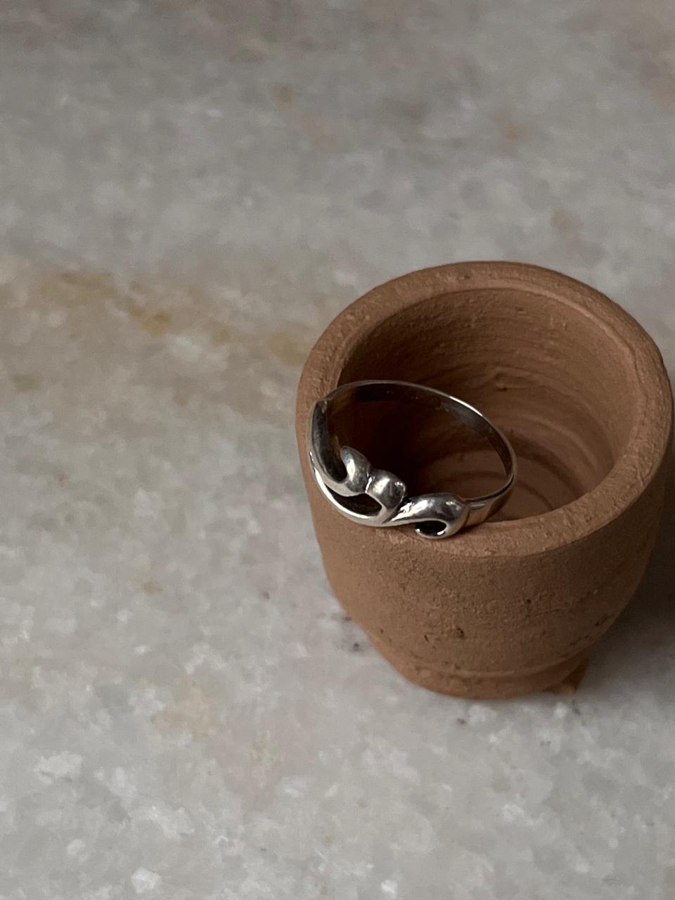 Wave Motif 925 Sterling Silver Ring