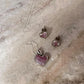 Pink Heart Gradient CZ Pendant Set Sterling Silver Necklace