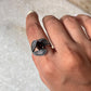 Garnet Leaf Wrap 925 Sterling Silver Ring