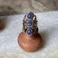 Tanzanite 3 Stone Statement 925 Sterling Silver Ring