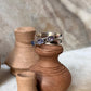 Tanzanite Cross Band 925 Sterling Silver Ring