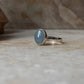 Aquamarine Natural Oval 925 Sterling Silver Ring