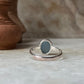 Aquamarine Natural Oval 925 Sterling Silver Ring