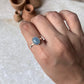 Aquamarine Natural Oval 925 Sterling Silver Ring