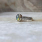 Natural Ethiopian Opal Patterned Band 925 Sterling Silver Ring