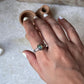 Natural Ethiopian Opal Patterned Band 925 Sterling Silver Ring