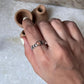 Natural Ethiopian Opal Princess Band 925 Sterling Silver Ring