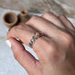 Natural Ethiopian Opal Princess Band 925 Sterling Silver Ring