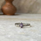 Amethyst Pear Solitaire Cuban Link Band 925 Sterling Silver Ring