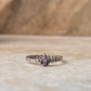 Amethyst Pear Solitaire Cuban Link Band 925 Sterling Silver Ring