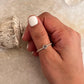 Full Dot Band Labradorite 925 Sterling Silver Ring