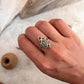 Peridot Boho 925 Sterling Silver Ring