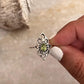 Peridot Boho 925 Sterling Silver Ring