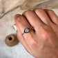 Evil Eye 🧿 Boho Blue Topaz 925 Sterling Silver Ring