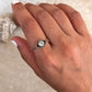 Evil Eye 🧿 Boho Blue Topaz 925 Sterling Silver Ring