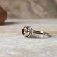 Citrine Round Boho 925 Sterling Silver Ring