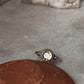 Citrine Round Boho 925 Sterling Silver Ring