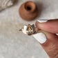 Citrine Divine Lotus 925 Sterling Silver Ring