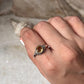Citrine Round Boho 925 Sterling Silver Ring