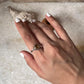 Citrine Round Boho 925 Sterling Silver Ring