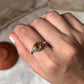 Citrine Round Boho 925 Sterling Silver Ring