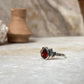 Garnet Divine Lotus 925 Sterling Silver Ring