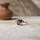 Amethyst Divine Lotus 925 Sterling Silver Ring