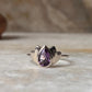 Amethyst Divine Lotus 925 Sterling Silver Ring