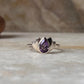 Amethyst Divine Lotus 925 Sterling Silver Ring