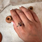 Amethyst Crescent Moon 925 Sterling Silver Ring