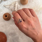 Amethyst Crescent Moon 925 Sterling Silver Ring