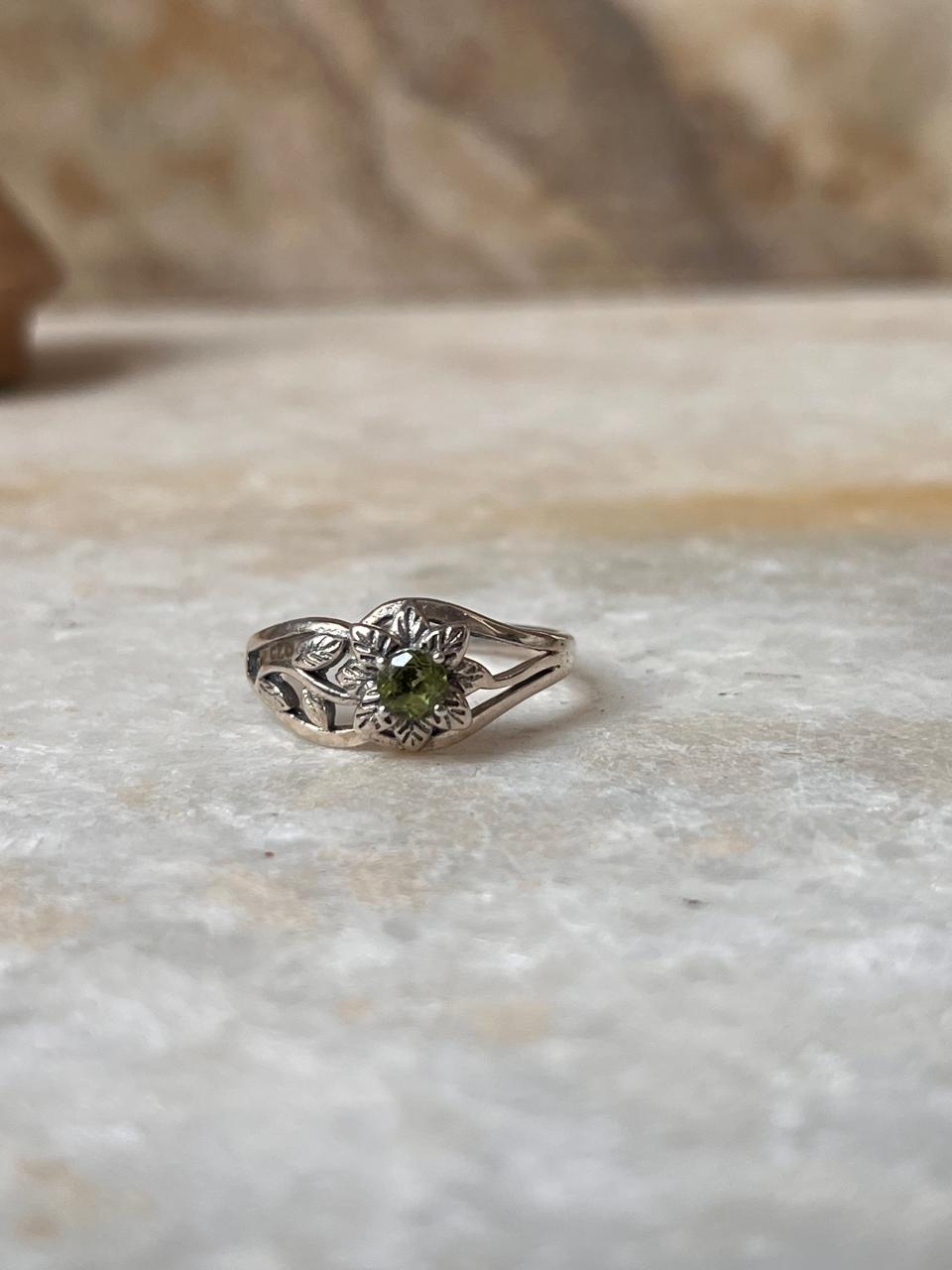 Peridot Forest 925 Sterling Silver Ring