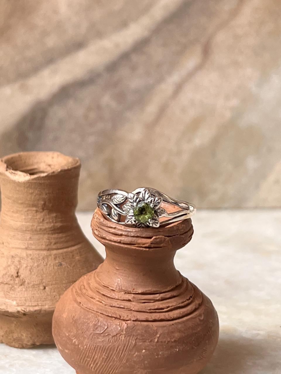 Peridot Forest 925 Sterling Silver Ring
