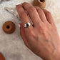 Garnet Divine Lotus 925 Sterling Silver Ring